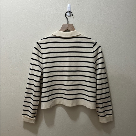 Sézane RARE Betty Cardigan in Ecru / Navy Stripes Size S - Picture 3 of 3